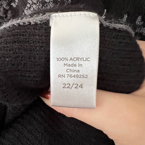 Avenue Plus Size Drapey Black & Grey Cardigan Sweater - Picture 7 of 8